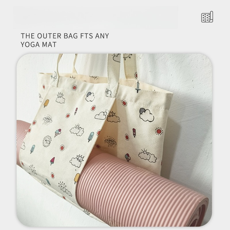 꽃무늬 프린트 캔버스 요가 매트 토트백, 필라테스 매트 - Yoga Mat 리뷰 및 가격