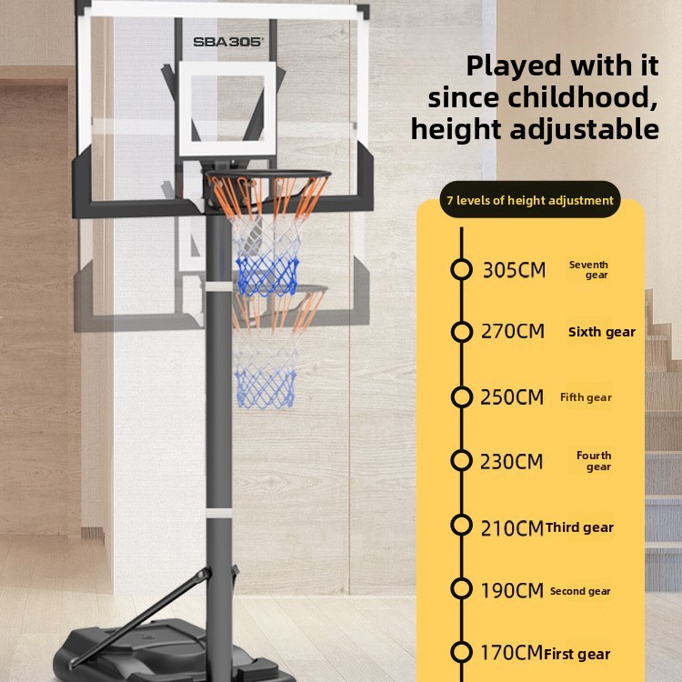 높이 조절이 가능한 농구 골대, 일반 규격, 실내외 겸 - Basketball Hoop 리뷰 및 가격