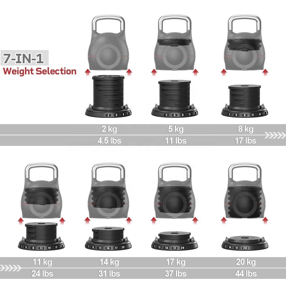 7가지 기능을 갖춘 조절식 케틀벨 그립, 덤벨 무게 세 - Dumbbell Set 리뷰 및 가격