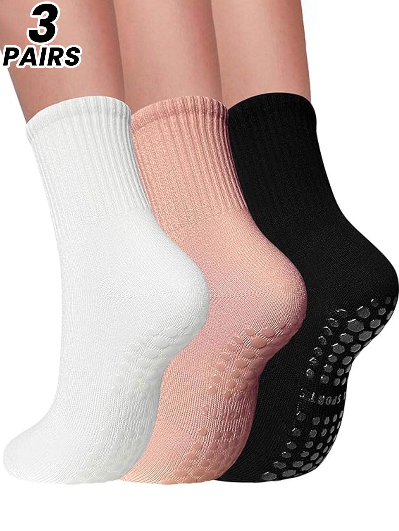 여성용 전문 요가 양말 3켤레, 실내 성인 스포츠용 미 - Yoga Mat 리뷰 및 가격
