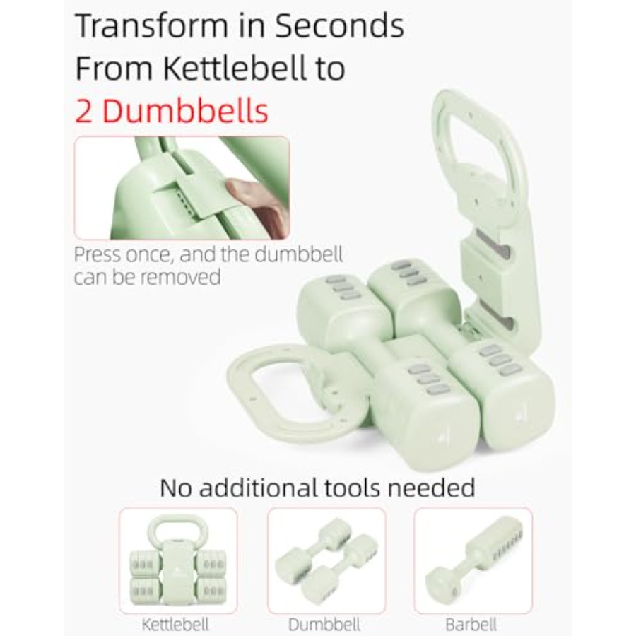 홈짐 덤벨 세트: 4-in-1 조절 가능한 무게추, 케 - Dumbbell Set 리뷰 및 가격